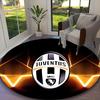 1pc Round Rug Appropriate for Office, Juventus Football Club Carpet, Versatile Printed Chair Rug, Durable Home Sofa Carpet