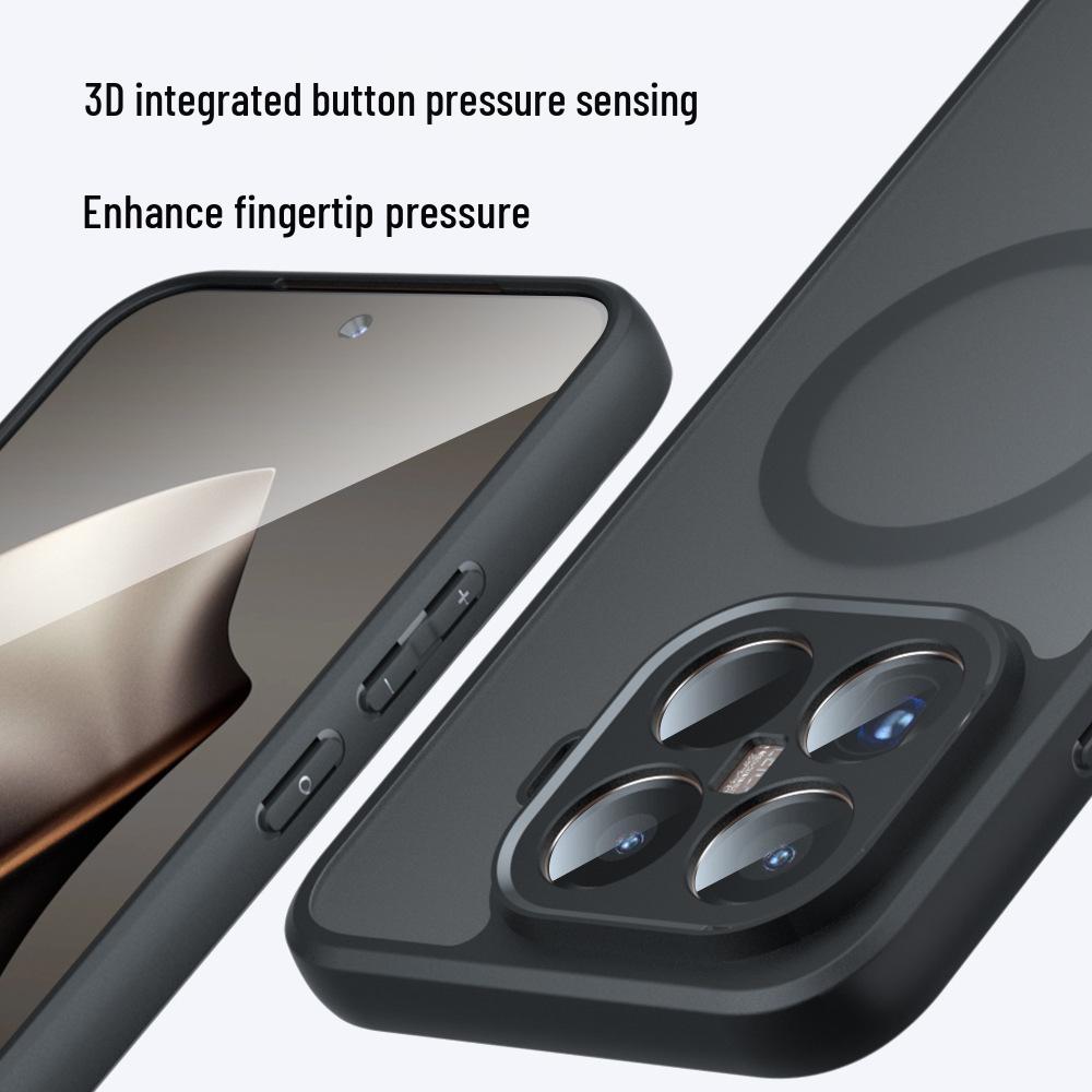 Магнитный чехол-скин Xiaomi 15T Pro и противоударный матовый чехол с подушками безопасности Xiaomi 17