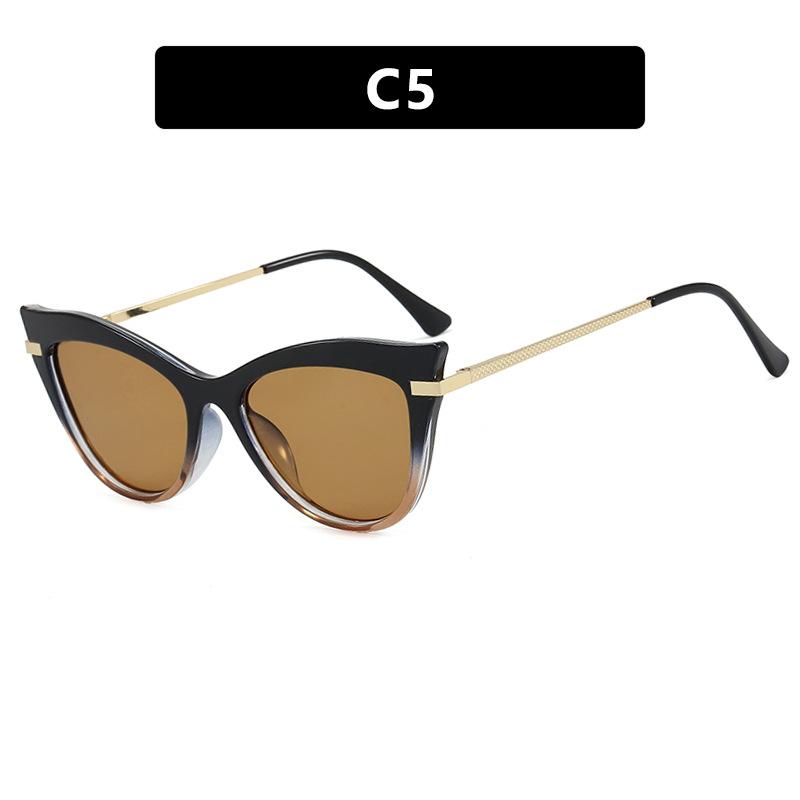 Cat's eye flat mirror ins Internet celebrity anti-blue light glasses frame European and American personality trend Spice girl plain glasses frame