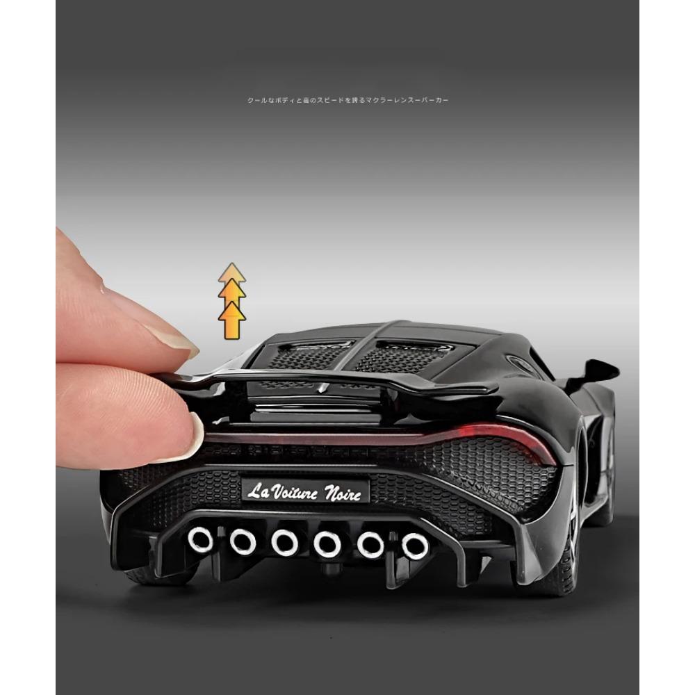 1/32 Bugatti La Voiture Noire Black Dragon Supercar игрушечные литые машины и игрушечные транспортные средства модель автомобиля игрушки для детей