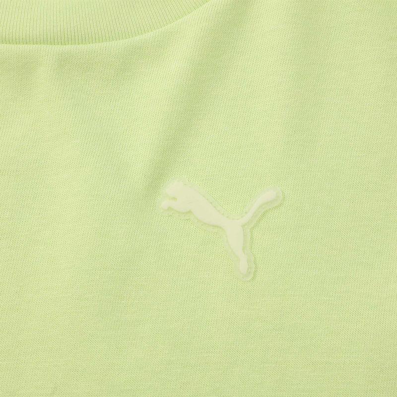 Puma Круглый вырез модная дышащая футболка с коротким рукавом Dopamine женские топы зеленый 628765-35