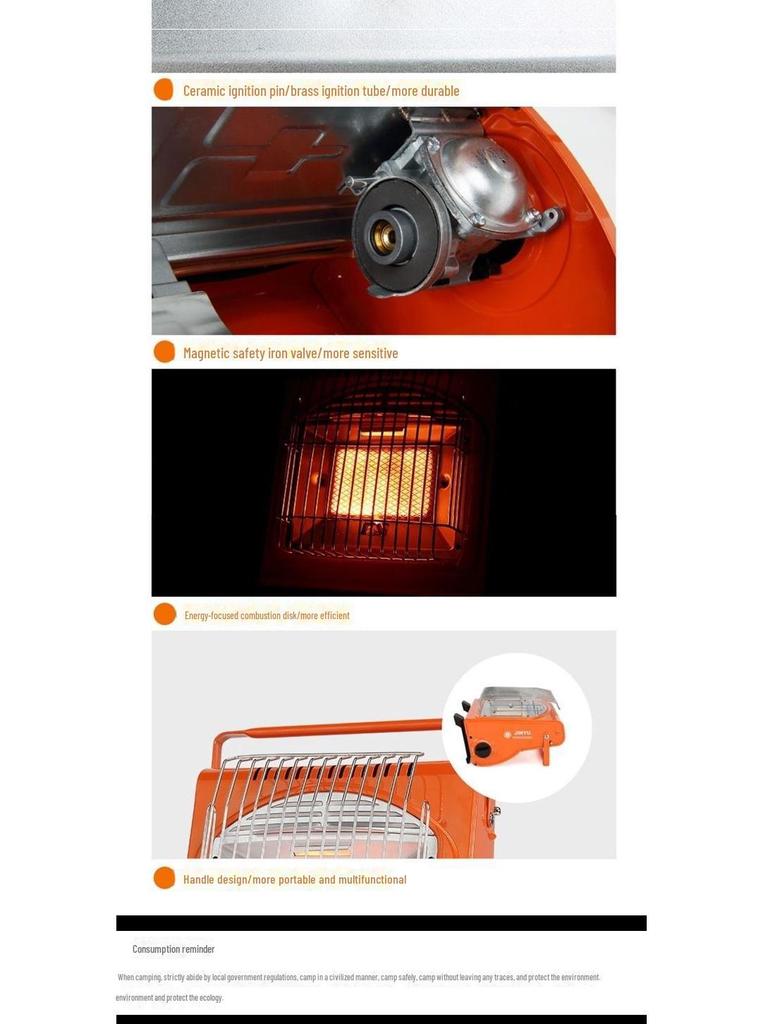 Портативная наружная палатка для кемпинга газовая плита