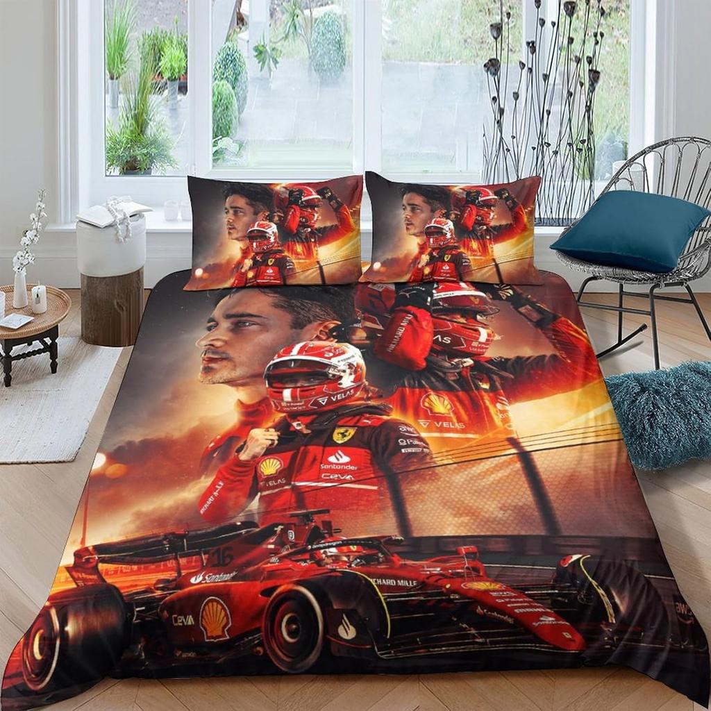 Car Duvet Cover Pillowcase  Lando Norris Bedding Set Boy Girl Bedroom Decoration Children Gift Single Double Size