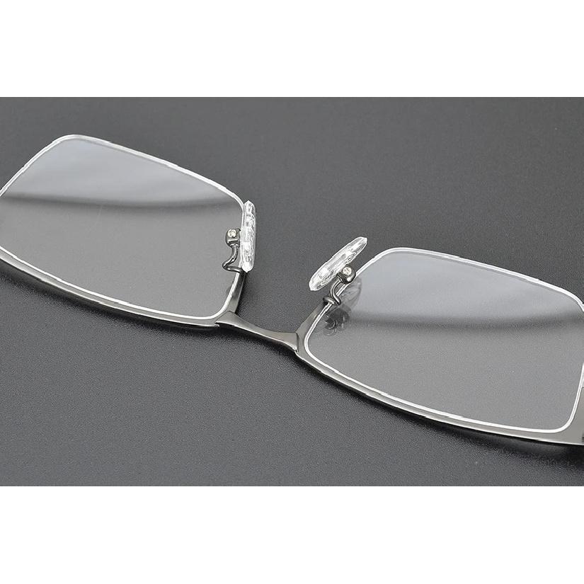 Korea Simple Style Pure Titanium Half Square Glasses Frame For Men Fashion Ultralight Eyeglasses Brand Designer Eyewear