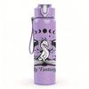 1PC In My Fantasy Era Dragon Print 750ml Color Plastic Sports Water Bottle Leakproof Flip Straw Lid Suitable for Sports Office Home Use