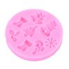 Christmas Snowman Shaped Fondant Silicone Mould Kitchen Baking Chocolate Tools
