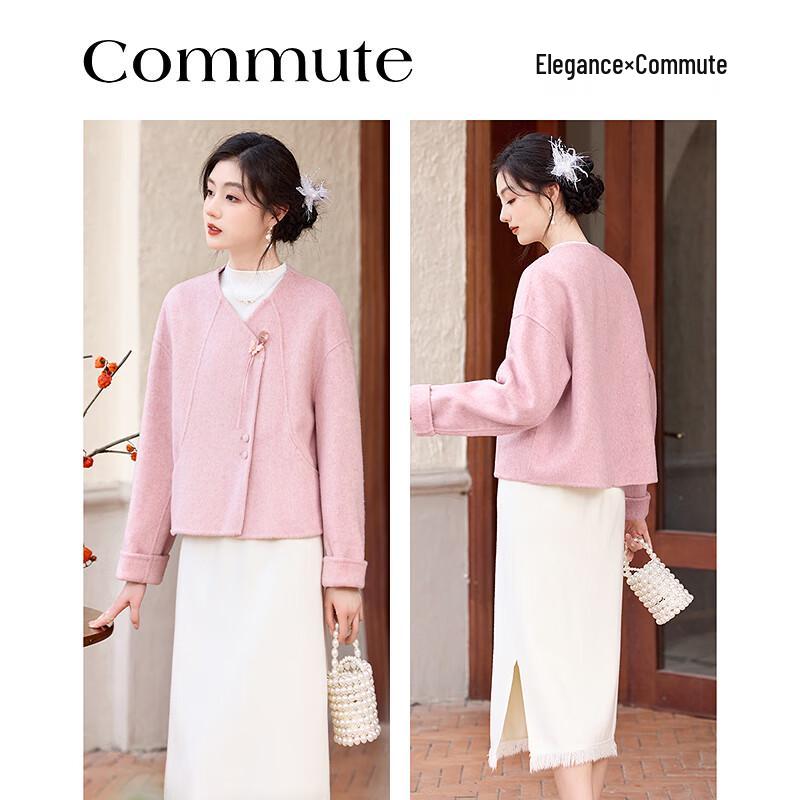 Sishui Nianhua Women's New Chinese Style Short Woolen Coat