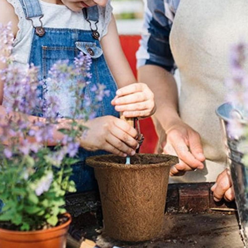 3pcs Biodegradable Nursery Pots Natural Plant Containers Pots Plant Seedling Cups  Garden Supplies