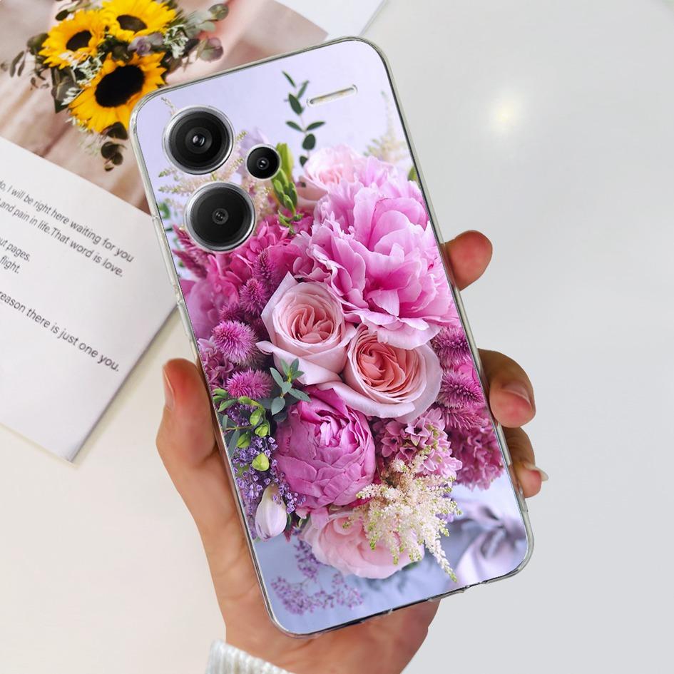 For Xiaomi Redmi Note 13 5G Case Luxury Marble Transparent Phone Cover For Redmi Note 13 Pro Plus Funda on Note 13 Pro 5G Bumper