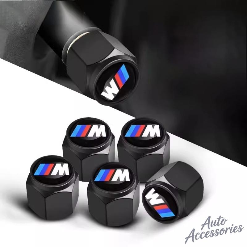 DKHN5 5Pcs Metal Car Wheel Tire Valve Cap Stem Case Cover For BMW M Power E46 E90 E60 F30 F10 M5 X2 X3 X5 X4 X6 X7 G30 G20 Accessories