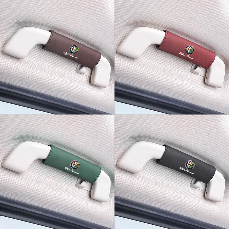 1Pcs Car Roof Door Handle Glove Protection Cover For Alfa Romeo 147 MiTo Giulia 156 159 Stelvio 4C Giulietta Volante Brera Disco