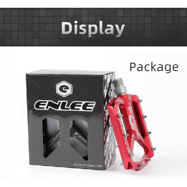 ENLEE MTB Road Bike Ultralight Sealed Pedals CNC Cycling Part Alloy DH XC Hollow Anti-slip Bearings Du System Mountain 12mm Axle