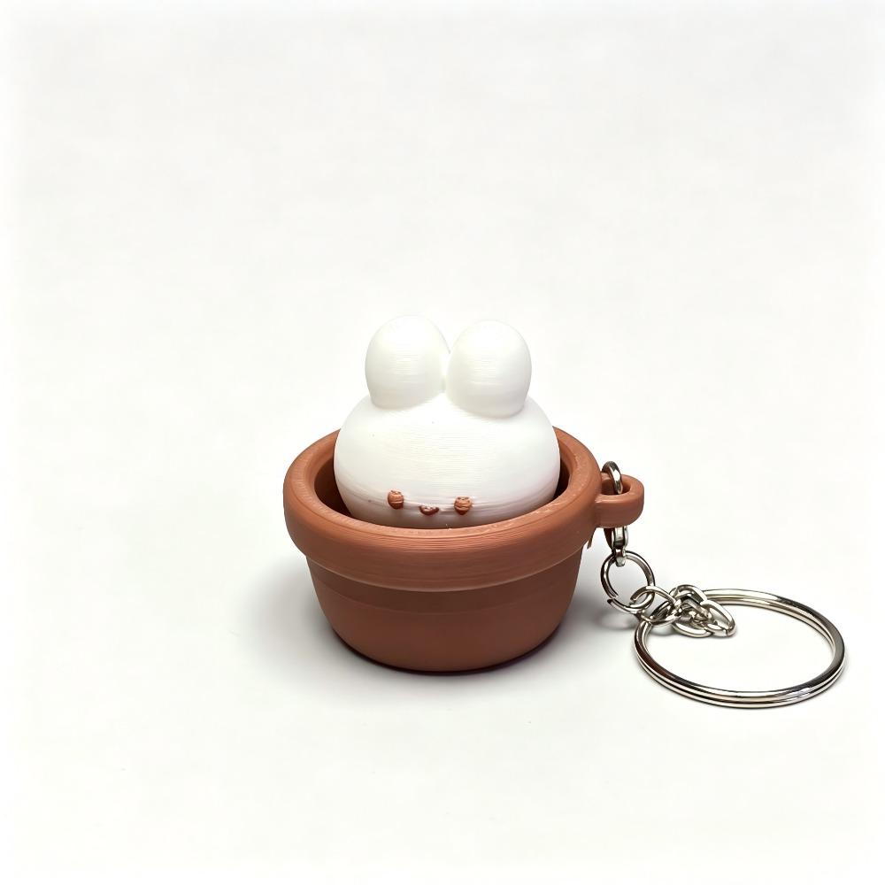3D Printed Fidget Clicker Keychain Button Press Lucky Cat Key Chain Cartoon Animals
