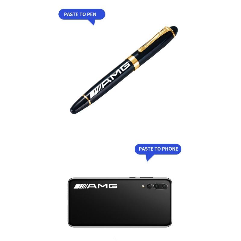 2/5/10 шт. Случайные наклейки для интерьера автомобиля Эмблема на рулевое колесо Стайлинг Для Mercedes Benz AMG GLE GLS GLC CLA GLB ML W204 W206 W205 W212 W203