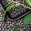 Beads Bracelet Alphabet DIY Letter Mixed Accessories For Charms Jewelry Making Square Necklace Russian Making