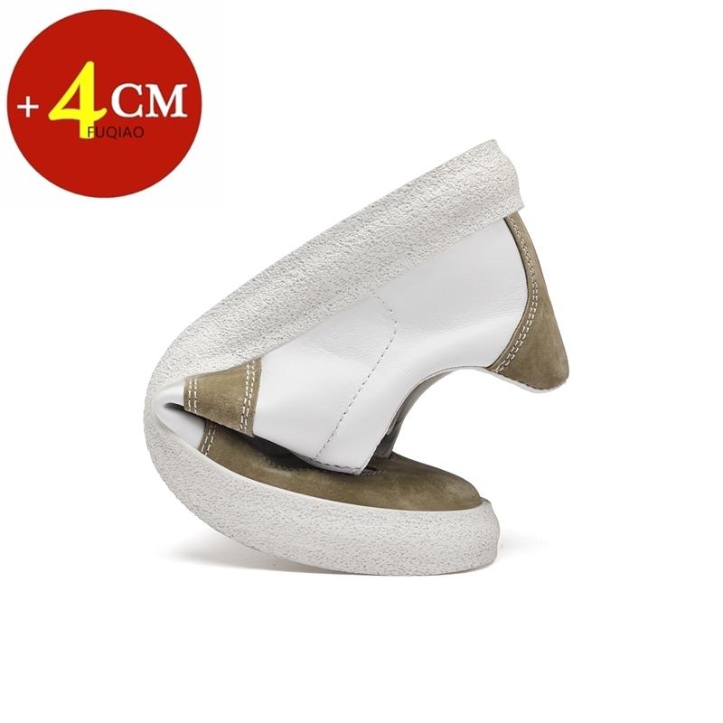 Elevator Sneakers For Women Men Shoes Genuine Leather Breathable Height Increasing Shoes Lace Up Trainers Ladies Loafers For Men