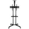 Мобильная тележка для телевизора TSY 1600 с диагональю 32–70 дюймов, нагрузка 60 кг, максимум VESA 400*600, регулировка вверх и вниз на 15°, кронштейн для камеры с лотком для шкива