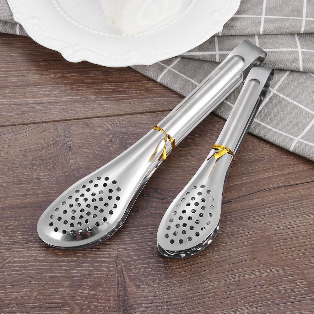 Utensils Barbecue Salad Serving Anti-heat Food Clip Buffet Clamp Stainless Steel BBQ Tongs