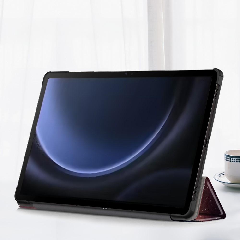 Samsung Galaxy Tab S9 FE+ Plus case with stylus holder, Evening landscape