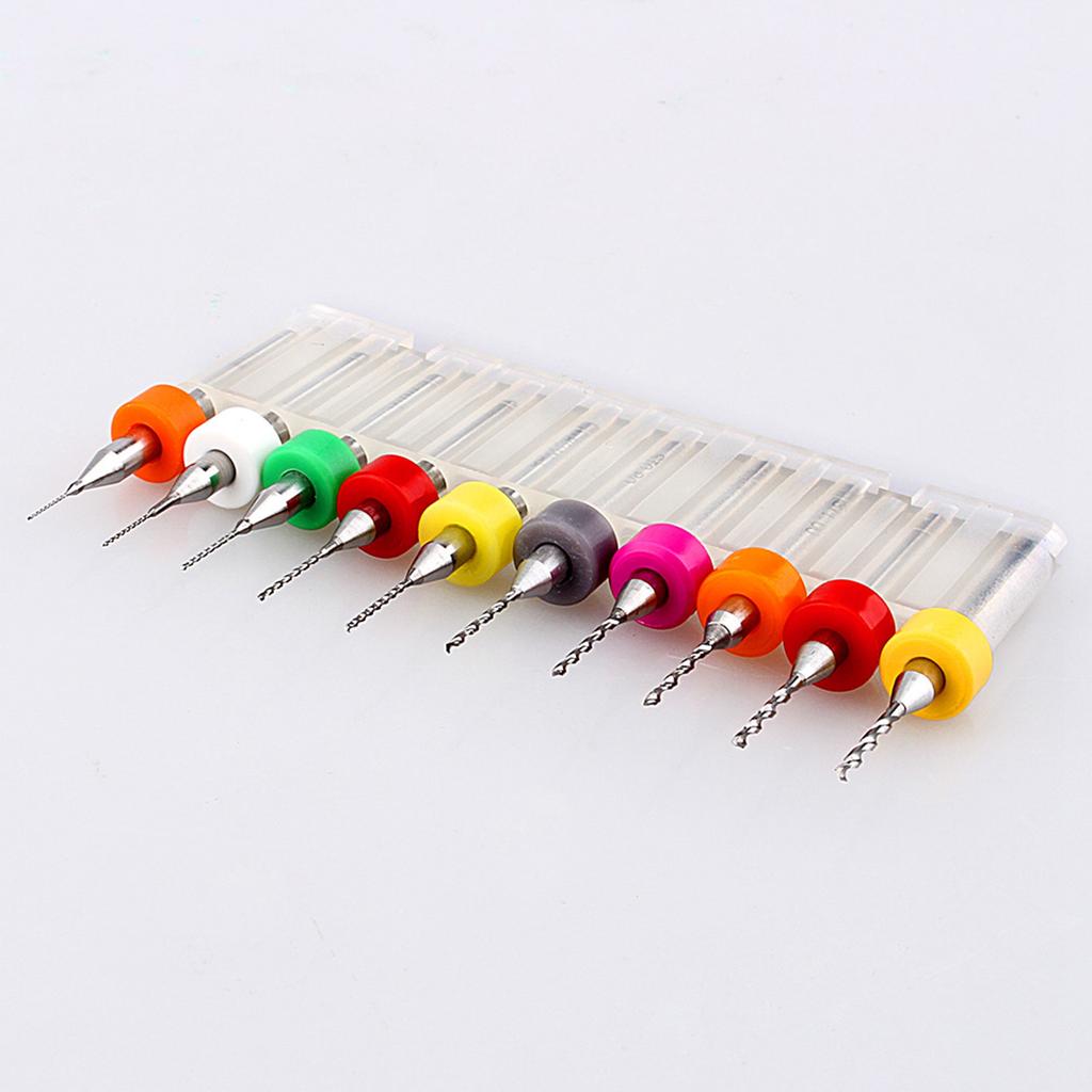 10 шт. набор микро-мини-спиральных сверл набор печатных плат карбид вольфрама гравировка