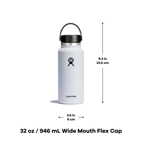 Wide Mouth 32oz 946ml Fur Stainless Steel Water Bottle (Official Japanese Product)