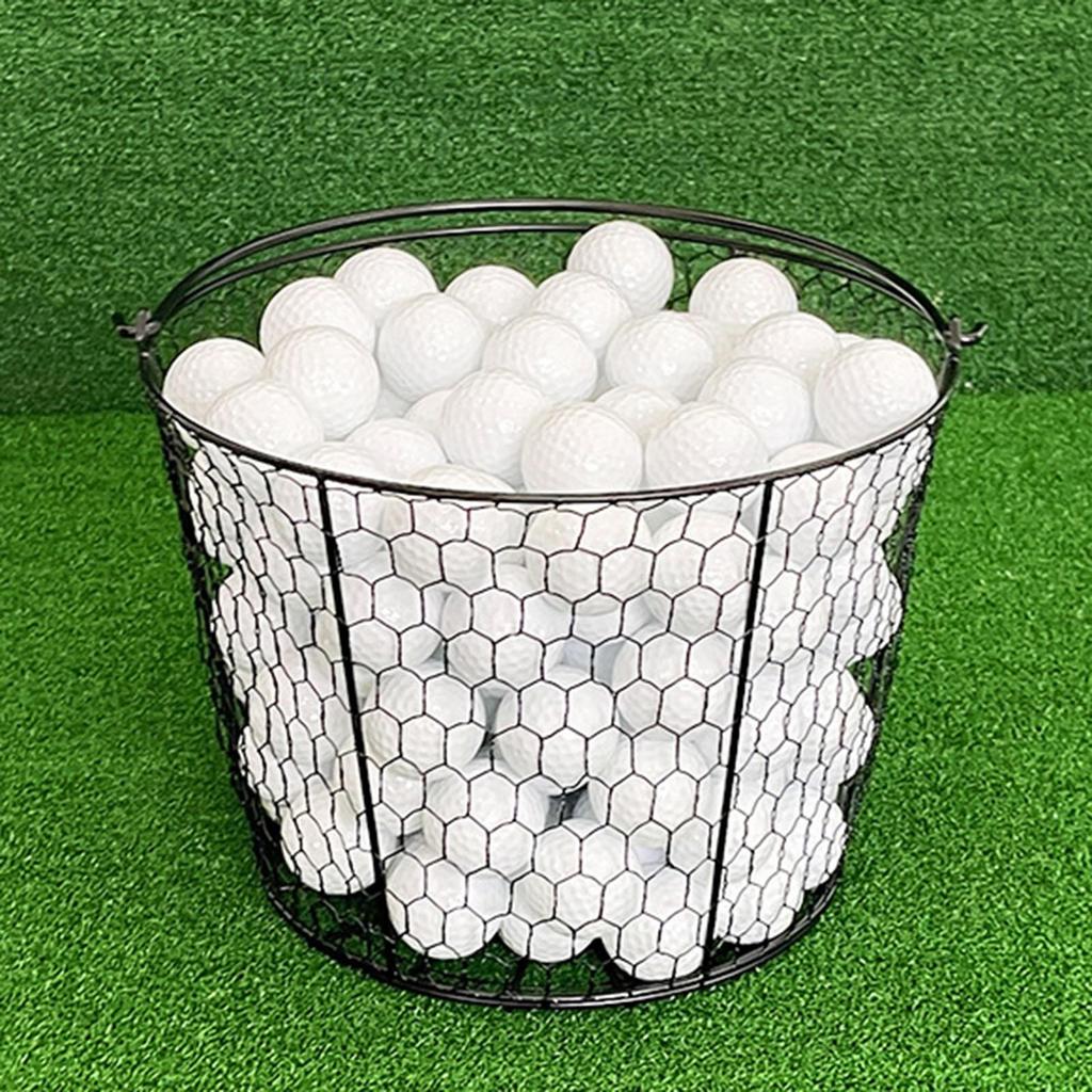 Metal Wire Golf Ball Holder Premium Lightweight Bucket Basket Container for