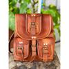 Новый рюкзак из козьей кожи, кожаный рюкзак в винтажном стиле