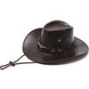 Solid Color Western Cowboy Hats Faux Leather Dress Hats High Quality Jazz Cap  Unisex