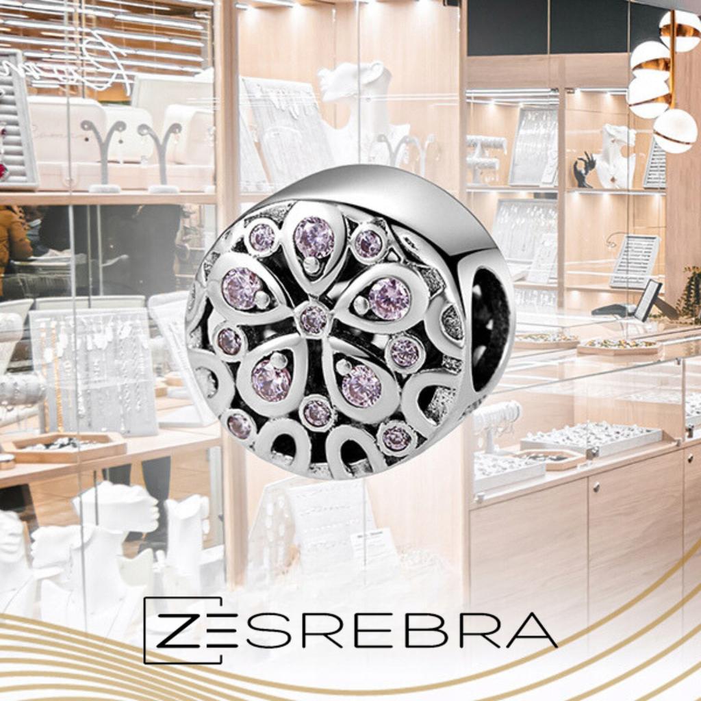 Charms Spring Flower Bead 925 Love Colorful Zircon Beads