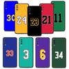 For Samsung A70 A20s A40 M31 A50 A30 A20e A10 M30s M22 M51 M23 Celular Case Cellphone Silicon Basketball 23 24 Lucky Number