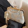 Vintage Embroidered Shoulder Bag Elegant Retro Tassel Small Square Wedding Party Handbag Luxury Designer Women Evening Clutch