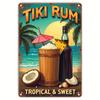 Coffee Fruit Juice Cocktails Tin Sign Art Crafts Tinplate Billboard Decor for Bar Kitchen Home Wall Plate Decor Shabby Plaques