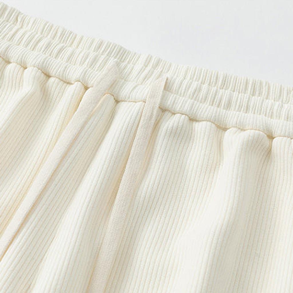 Men'S Casual Solid Color Drawstring Straight Leg Comfortable Pants