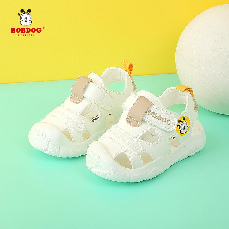 Babudou boys' toddler shoes, new summer styles, girls' closed-toe sandals, soft-soled, non-slip, for toddlers and young children
