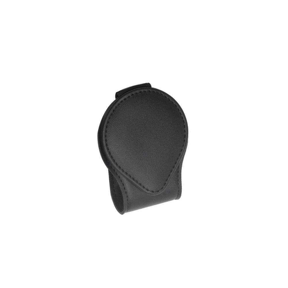 Черный кожаный солнцезащитный козырек для автомобиля держатель для очков, солнцезащитных очков, карт, билетов клипса 9*4,5 см