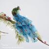 Realistic Feathers Christmas Peacock Decoration Shimmering Peacock Doll Toy  New Year Gift