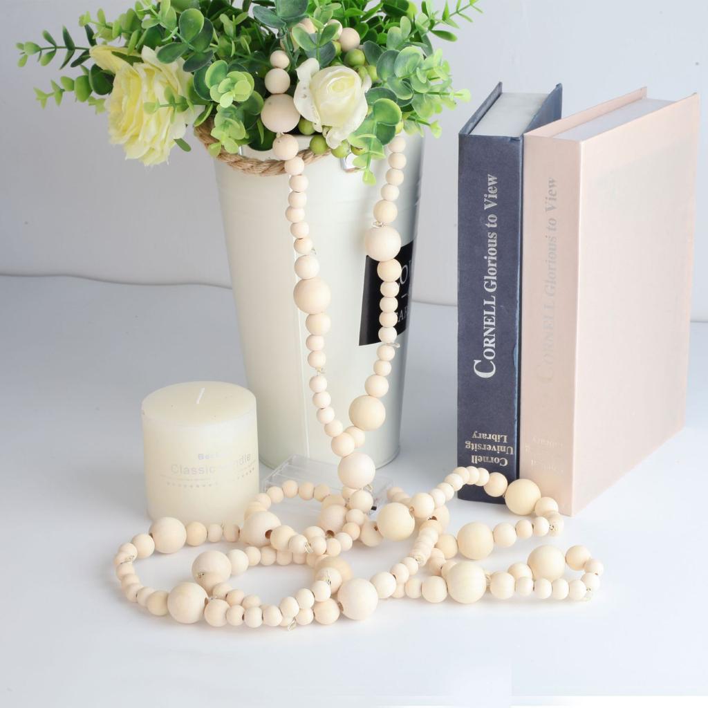 8-20 мм деревянные бусины для украшения дома, натуральный цвет дерева, изготовление ювелирных изделий, аксессуары «сделай сам», браслет ручной работы, круглый