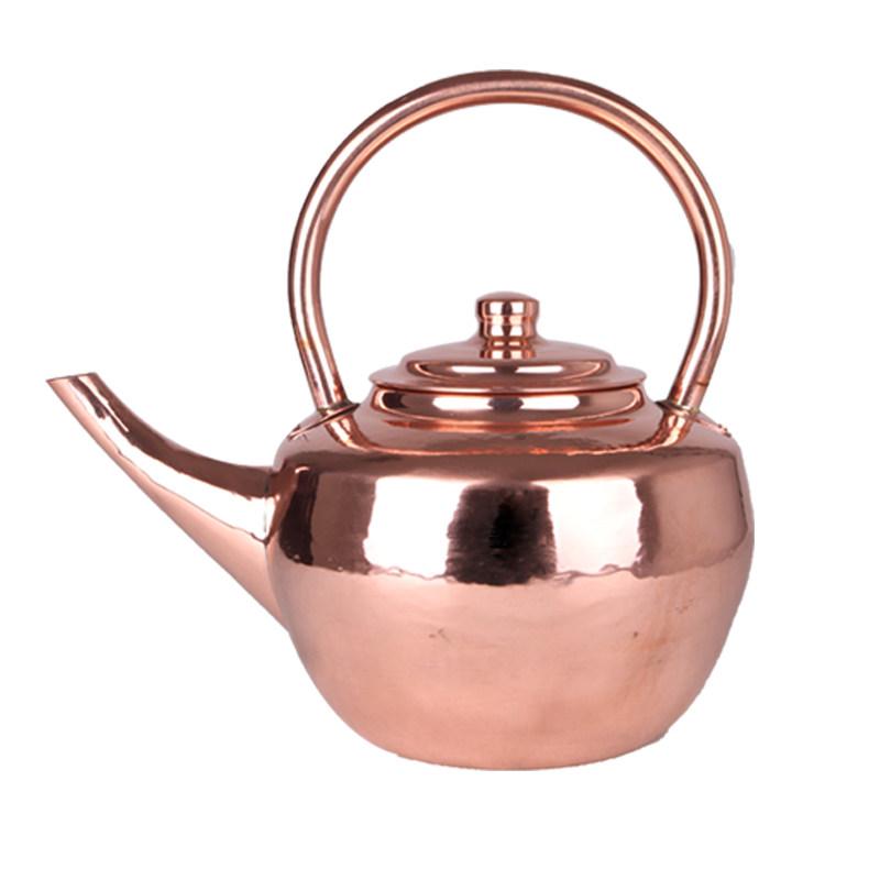 Handcrafted thickened pure copper kettle soup hot pot restaurants copper kettle tea pot brewing gas stove milk coffee kettle