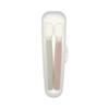 TGM Silicone Early Baby Food Spoon 2p + Exclusive Case, Beige, Pink (spoon), 1 Set