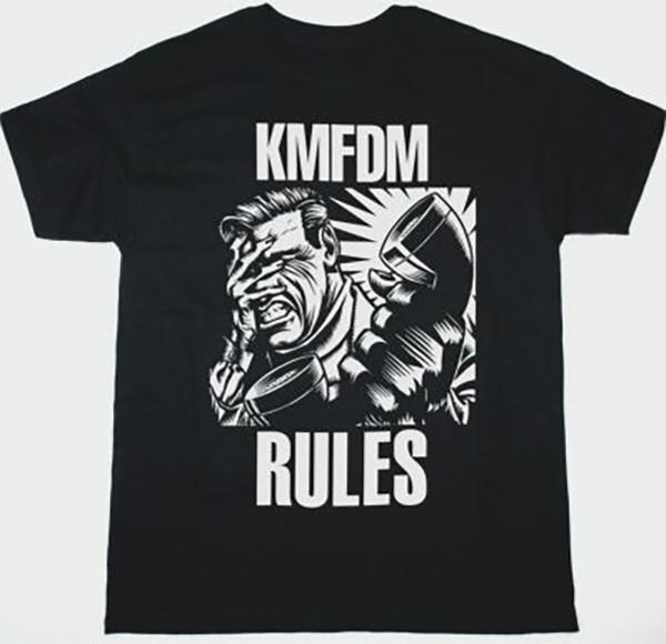 KMFDM Rules Industrial Dominance New Black Graphic Edition TShirt Unisex T-Shirt