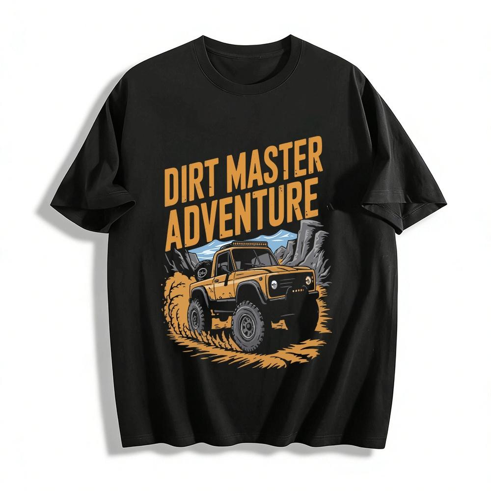 Внедорожный Dirt Master Приключенческий Горный Пикап Графическая Повседневная Футболка Хлопковая Футболка