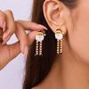 2025 Santa Tree Elk Exquisite Christmas Earrings Ladies Elegant Temperament New Year's Party Charm Jewelry Gift