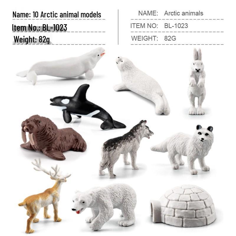 Набор миниатюрных моделей сельскохозяйственных животных для трансграничной торговли: Куры, Утки, Гуси, Коровы и другие