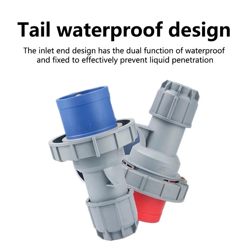 Промышленная вилка и розетка 16/32А 3P/4P/5Pin Электрический разъем IP67 Настенная розетка Вилка папа и розетка мама