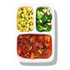 OXO Bento Box Storage Container Prep Go Food Container Divider Integrated Microwave Safe & 0.9L