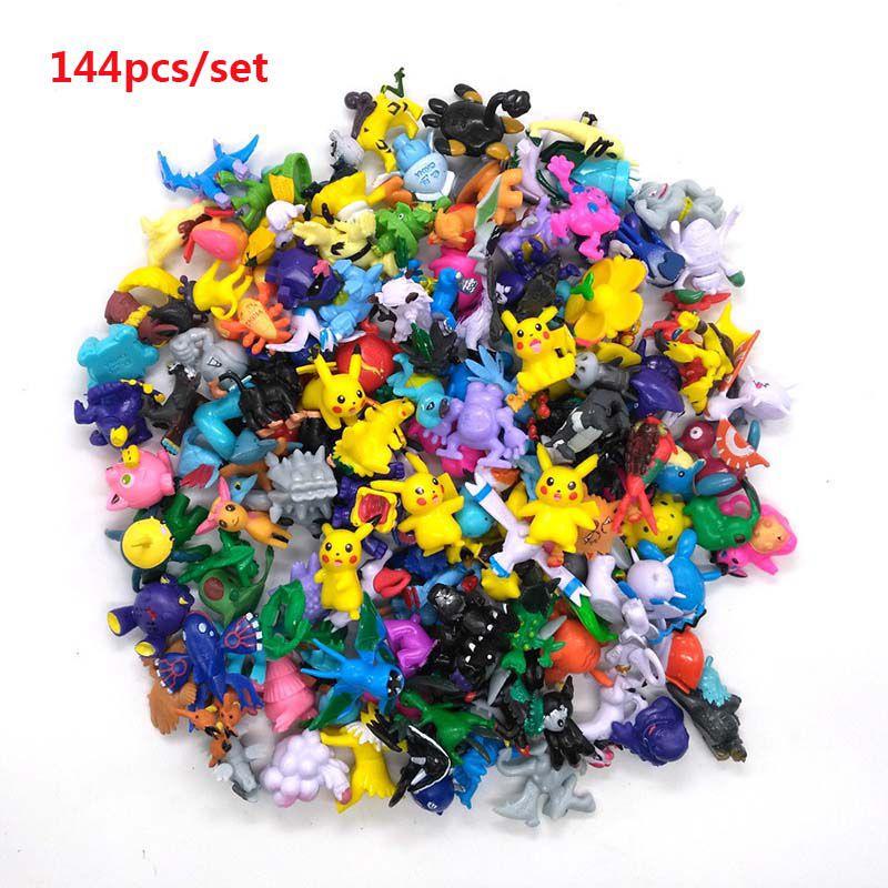 Complete 144pcs Pokemon Action Figures Set Anime Kids Gift Toys