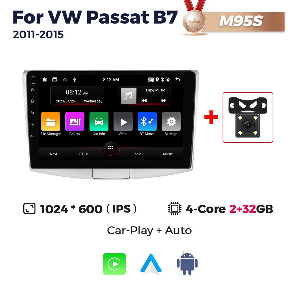 Navifly GPS Android All In One Car Radio для Volkswagen VW Passat B6 B7 CC Magotan 2011-2015 Мультимедийный проигрыватель 2 Din Головное устройство