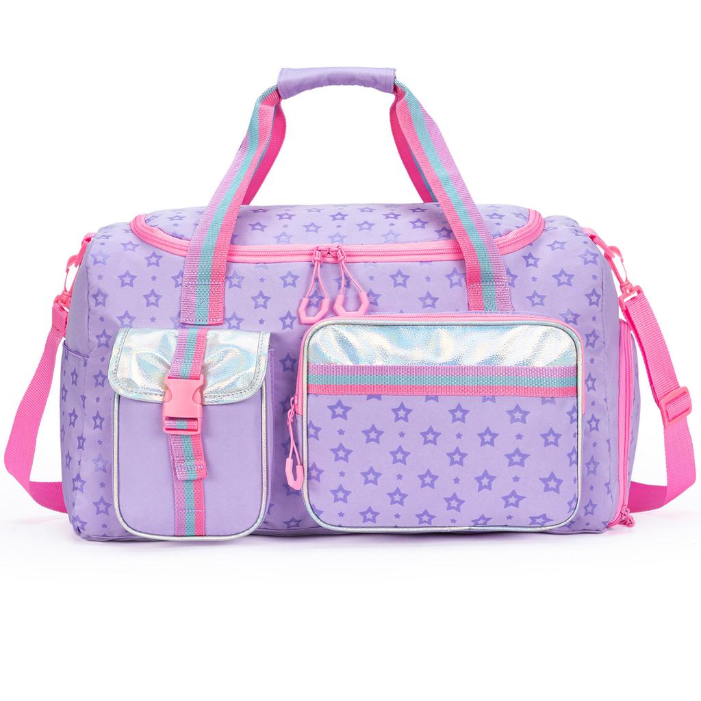 Kids Duffle Bag Girls Women Travel Bag Gifts Overnight Bag for Girls Women Tote Sleepover Bags for Girl Gym Dance Bags with Shoe