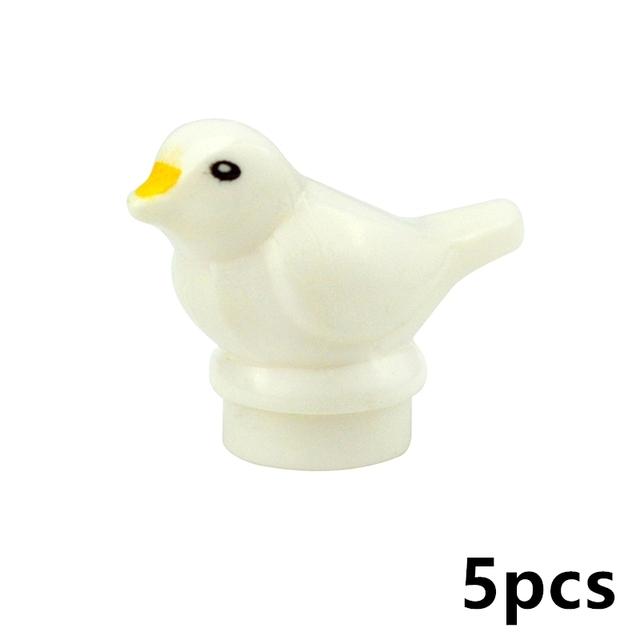 MOC Город Животные Строительные Блоки Фигурки Коза Овца Орел Сова Панда Попугай Чайка Пингвин Зоопарк Рам Аксессуары Кирпичики Игрушка Подарок