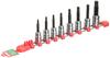 Kyoto Machinery Tools Torx Bit Socket Set of 8 TBT308T (KTC) 9.5mm (3/8 Inch) T-type Set,
